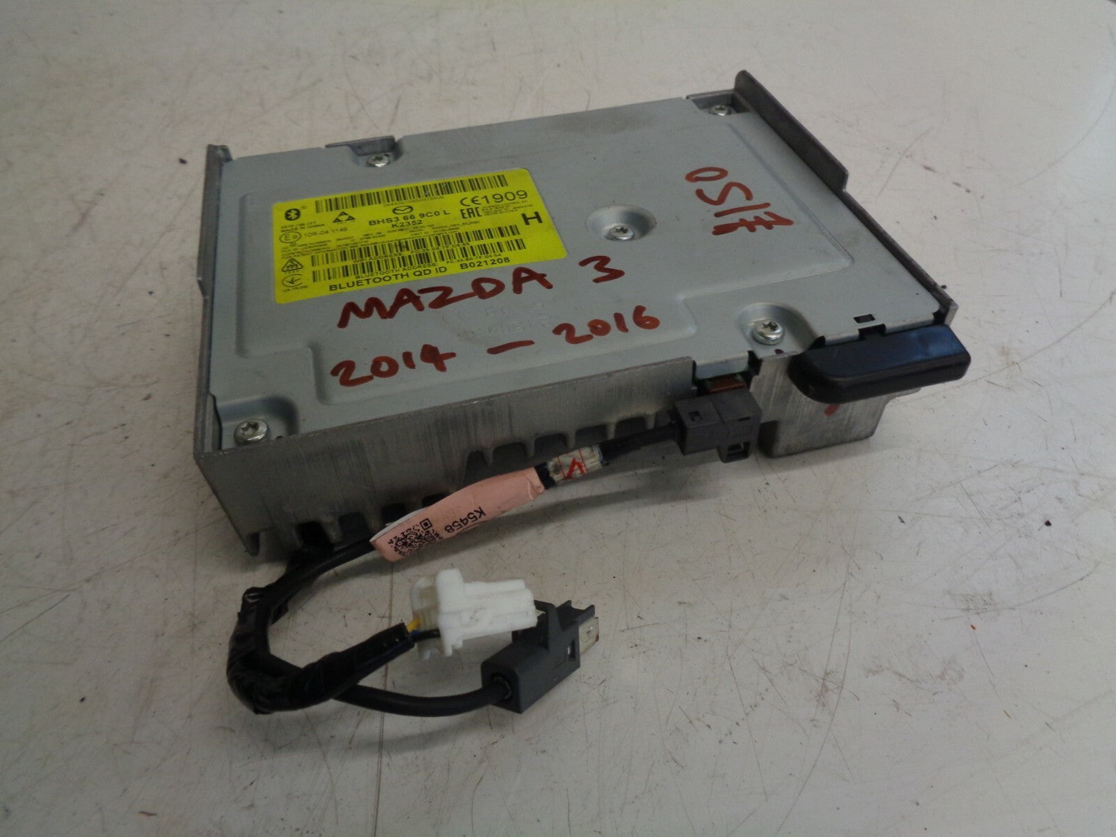 MAZDA 3 2014-2016 BCM BLUETOOTH CONTROL MODULE UNIT BHS3669C0L