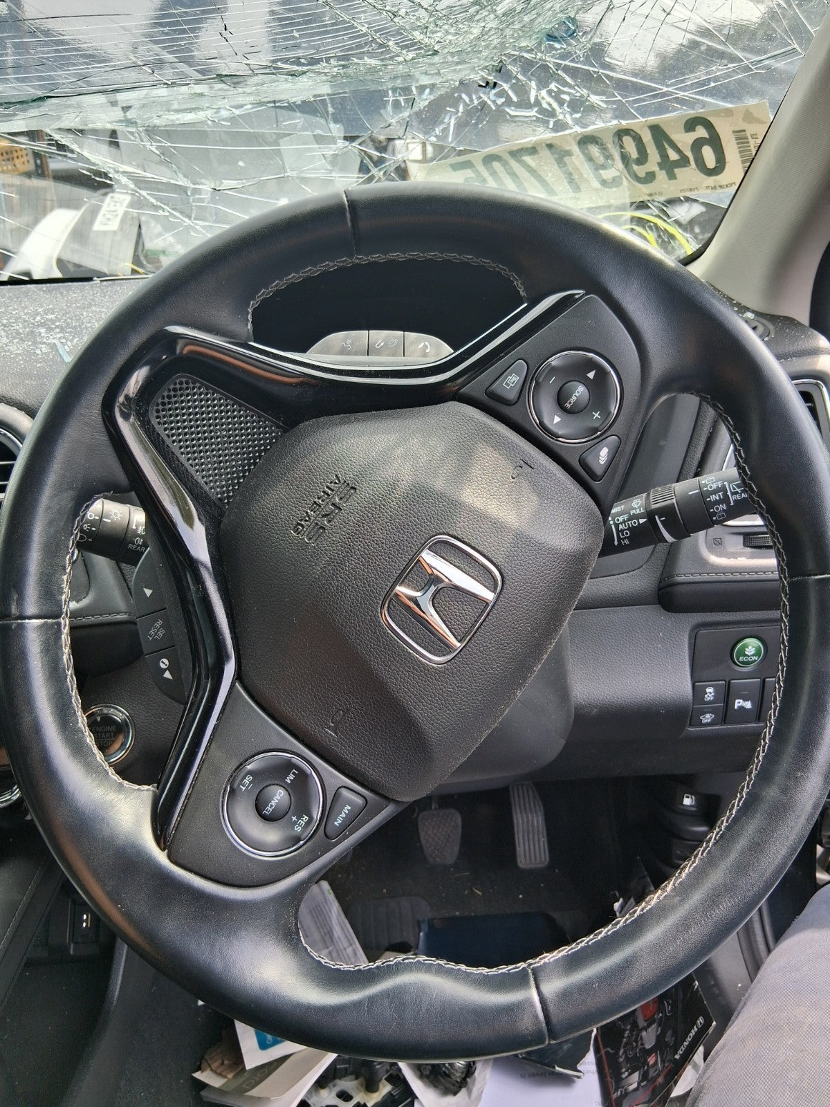 2020 HONDA HR-V FACELIFT MULTIFUNCTIONAL STEERING WHEEL BLACK WITHOUT AIRBAG
