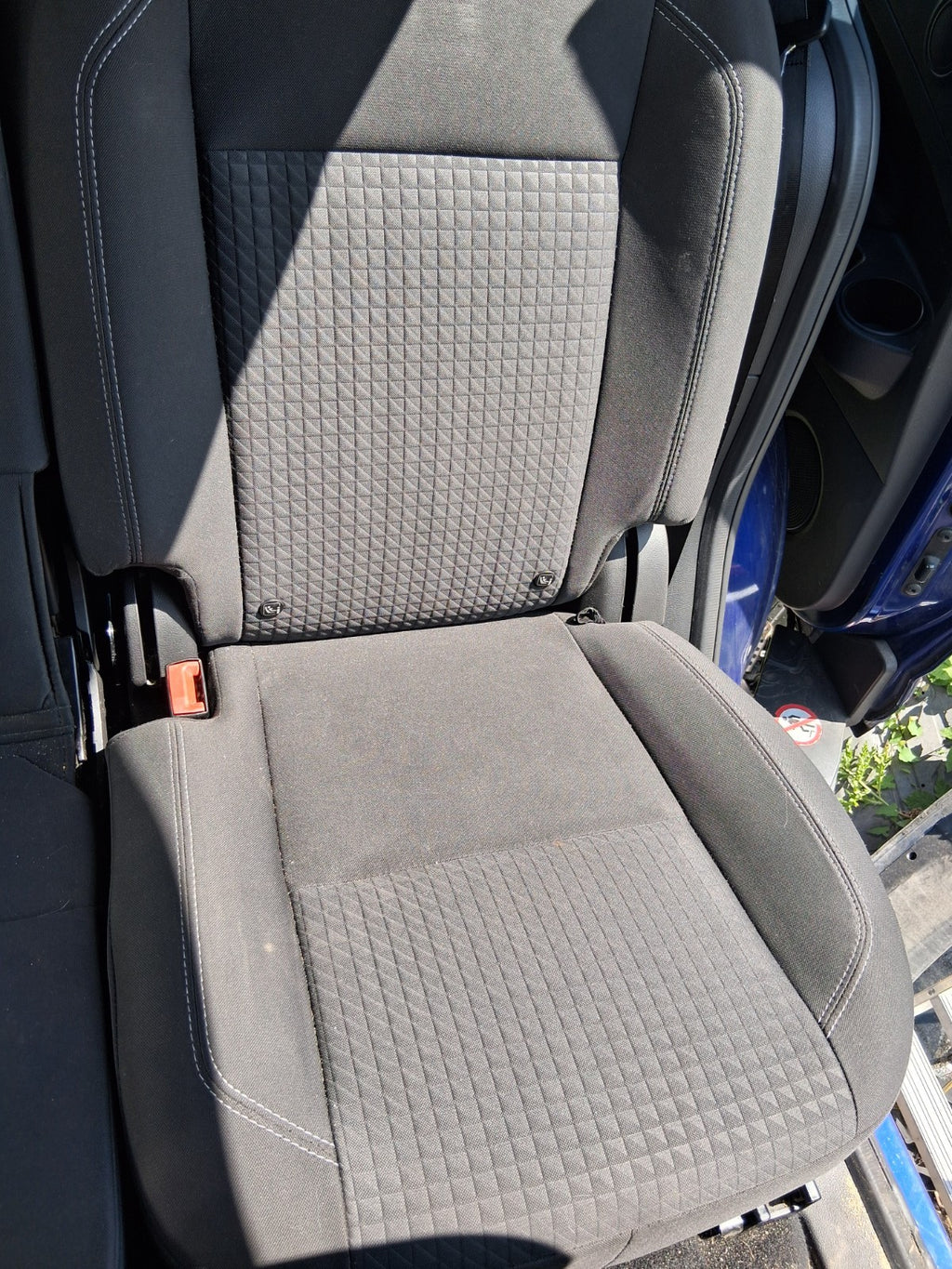 2015 FORD GRAND C MAX MK2 NS PASSENGER SIDE 2ND ROW FABRIC SEAT