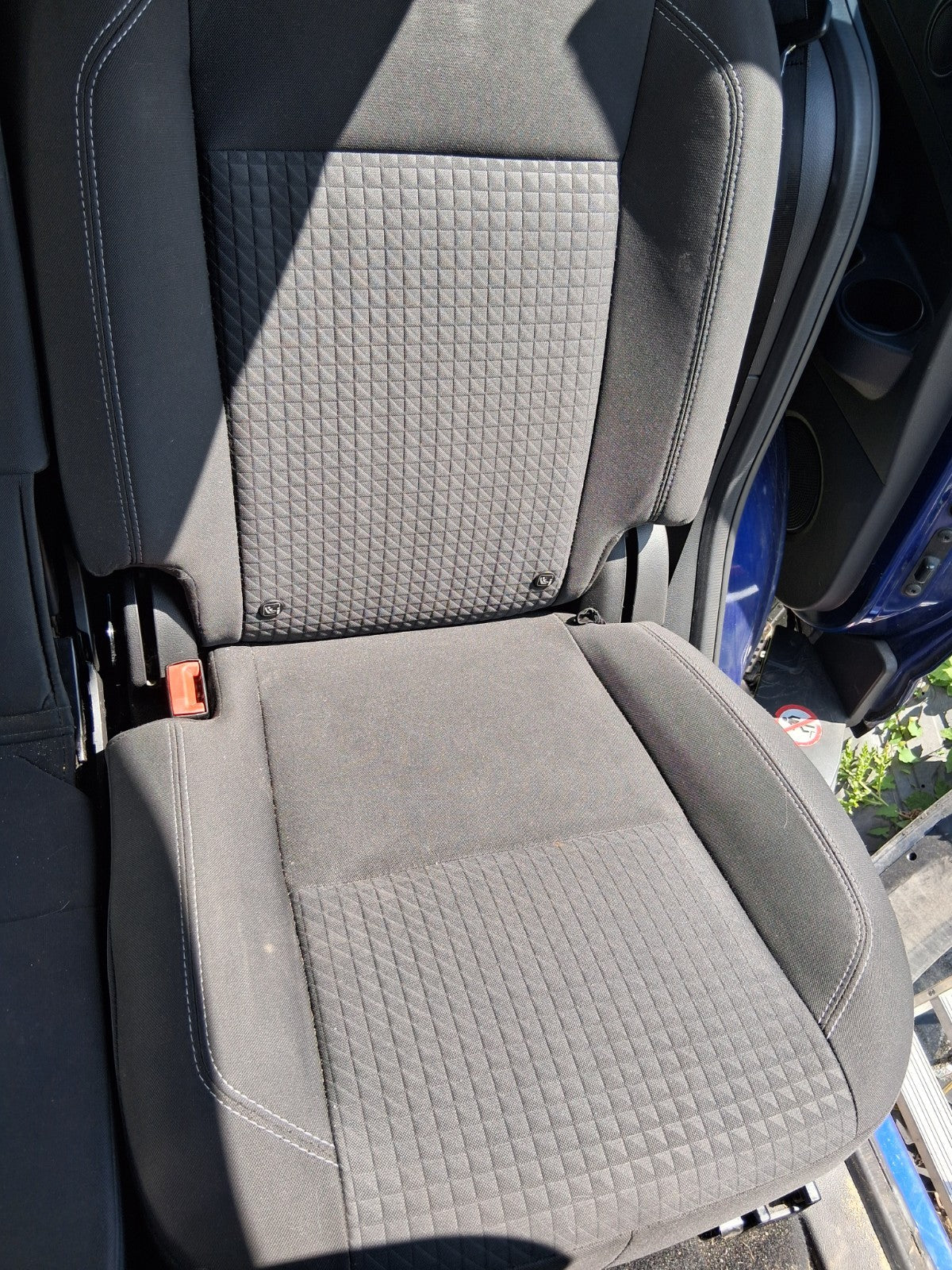 2015 FORD GRAND C MAX MK2 NS PASSENGER SIDE 2ND ROW FABRIC SEAT