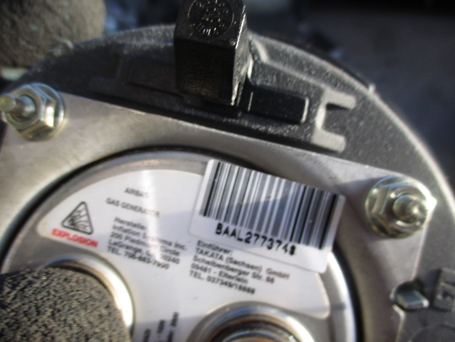 BMW 3 SERIES E46 STEERING WHEEL AIRBAG 33109680803