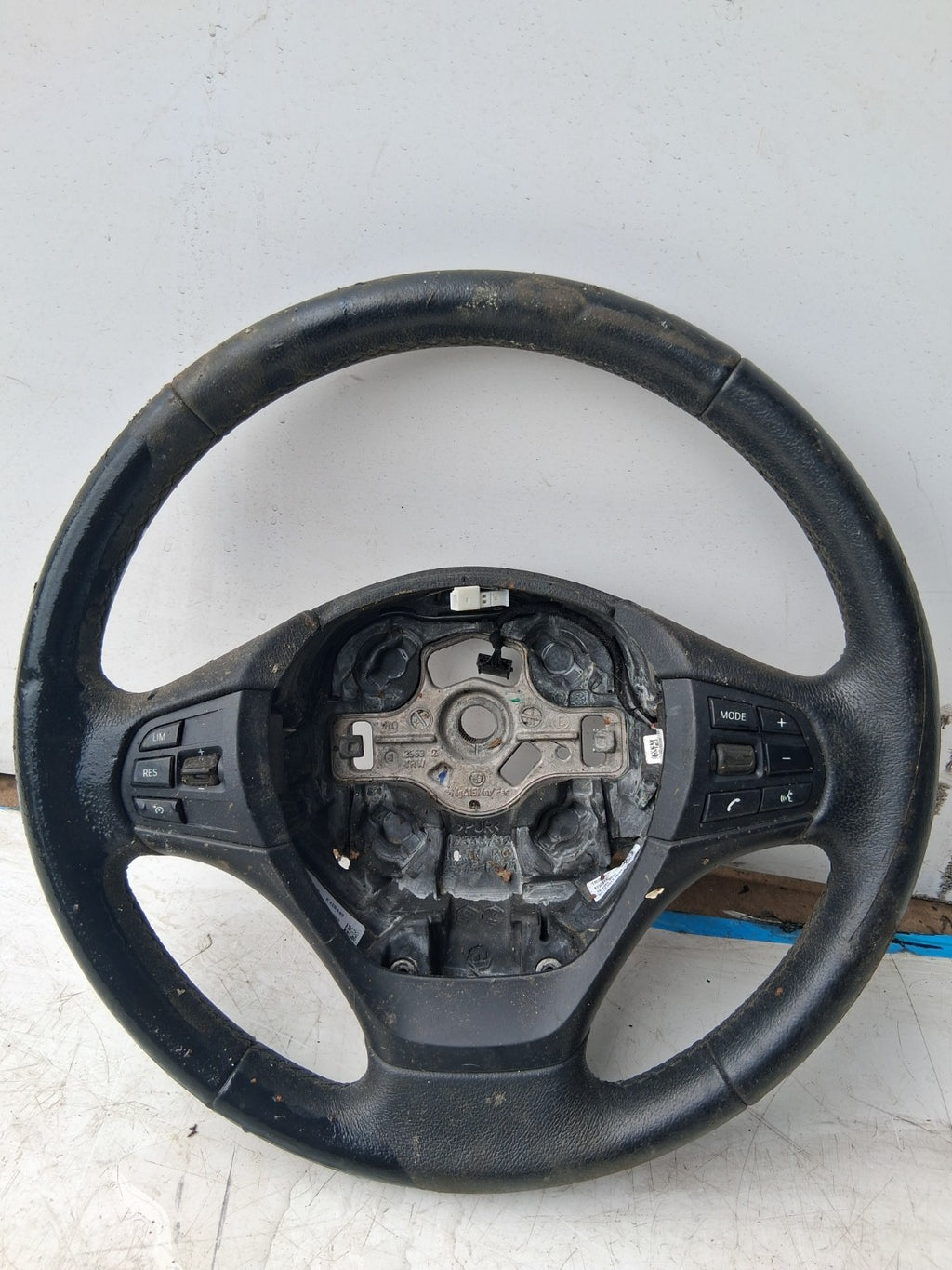 2014 BMW 3 SERIES F30 3 SPOKE MULTIFUNCTION LEATHER STEERING WHEEL