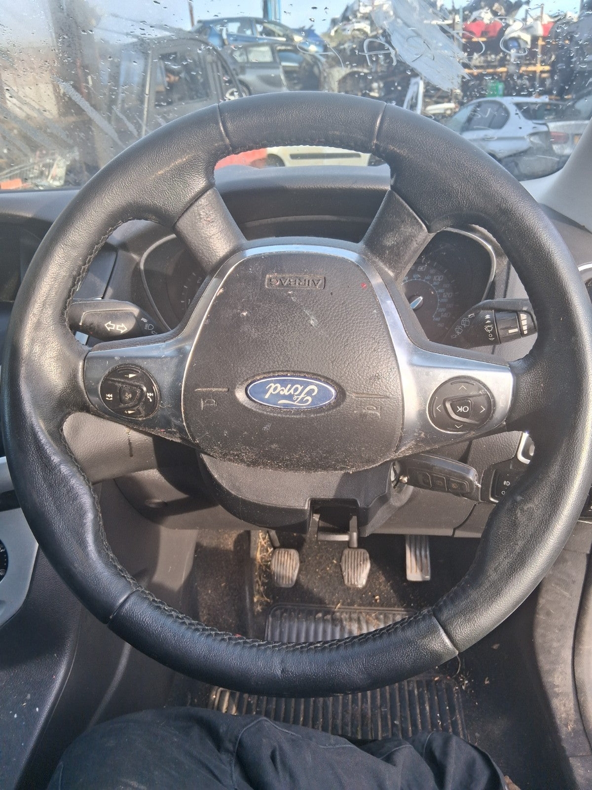 2013 FORD FOCUS MK3 HATCHBACK MULTIFUNCTIONAL STEERING WHEEL WITHOUT AIRBAG