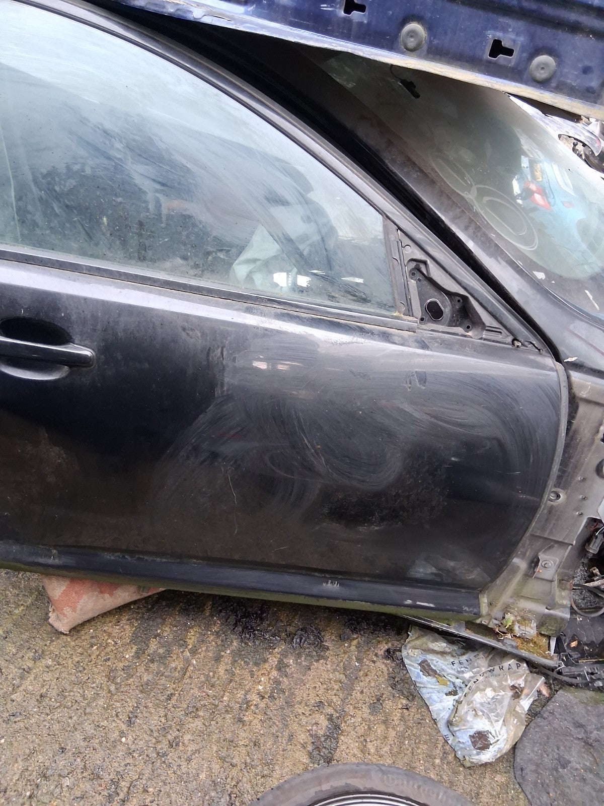 2015 JAGUAR XF X250 FACELIFT OSF DRIVER SIDE FRONT RIGHT DOOR SHELL BLACK
