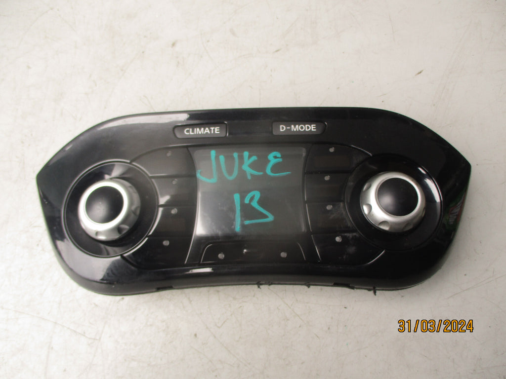2013 NISSAN JUKE 1.5 DIESEL HEATER CONTROL SWITCH PANEL 24845BV82C