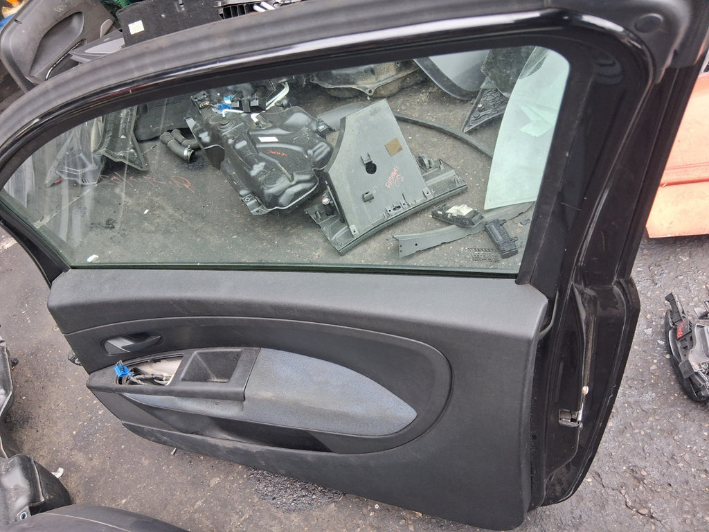 2007 FIAT PUNTO MK3 3 DOOR OSF DRIVER SIDE FRONT COMPLETE DOOR BLACK