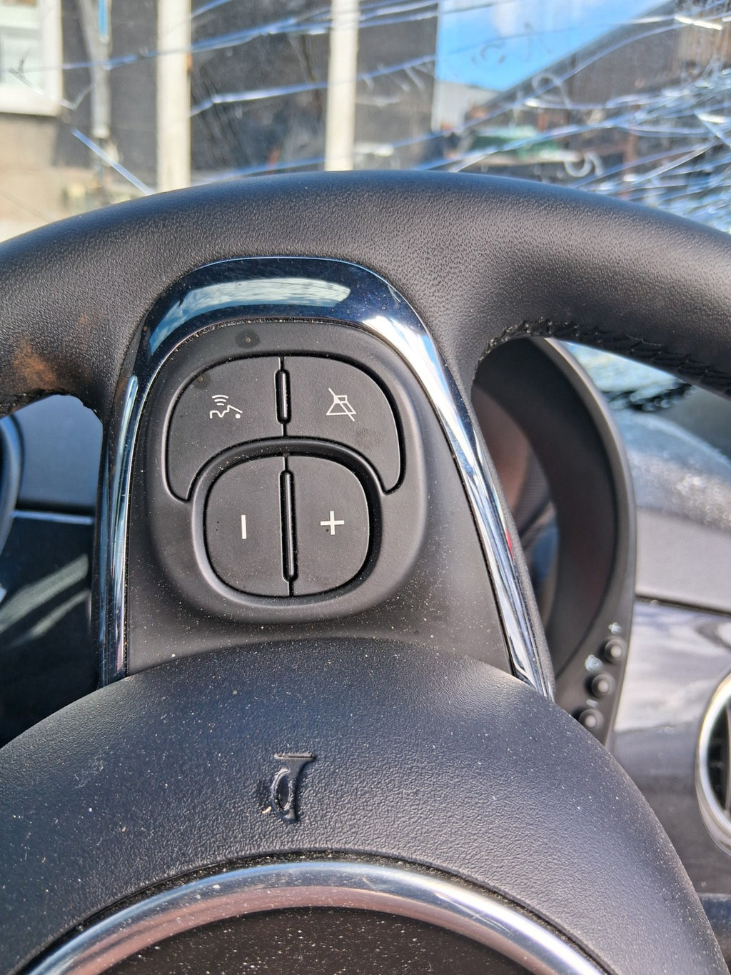 2025 FIAT 500 MHEV MULTIFUNCTIONAL STEERING WHEEL WITHOUT AIR BAG BLACK