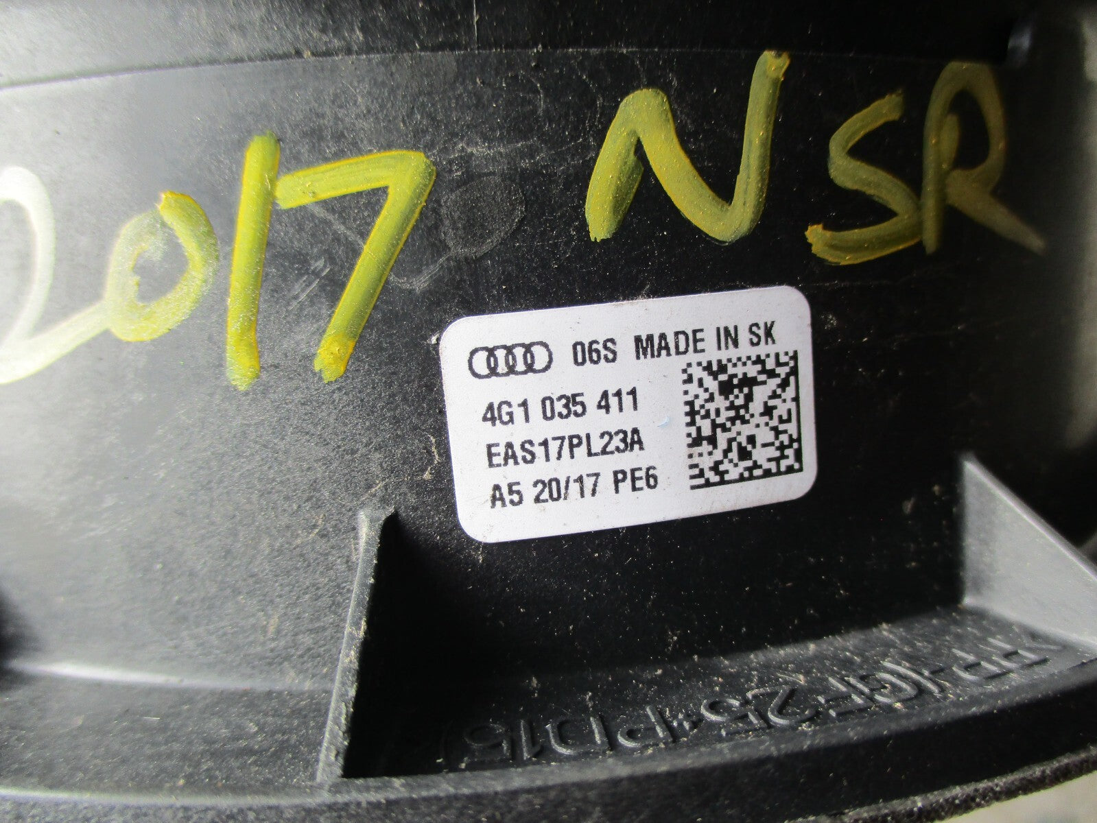 AUDI A6 C7 2017 NSR PASSENGER SIDE REAR SPEAKER DOOR 4G1035411