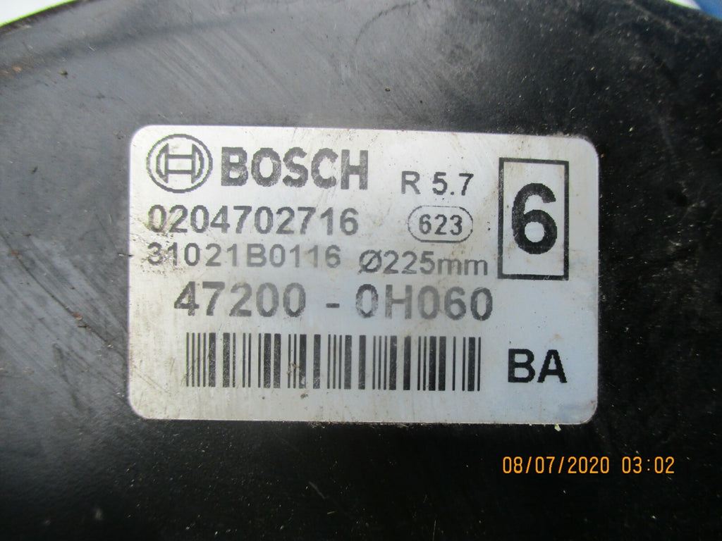 PEUGEOT 107 TOYOTA AYGO CITROEN C1 2009 2012 BRAKE SERVO 0204702716 47200-0H060