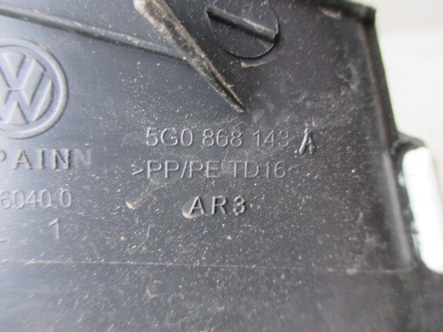 2012 VW GOLF MK7 PASSENGER SIDE TRIANGLE WINDOW TRIM 5G0868143A