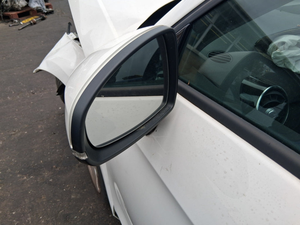 2018 AUDI A1 8X HATCHBACK NS PASSENGER SIDE LEFT WING MIRROR CANDY WHITE LB9A