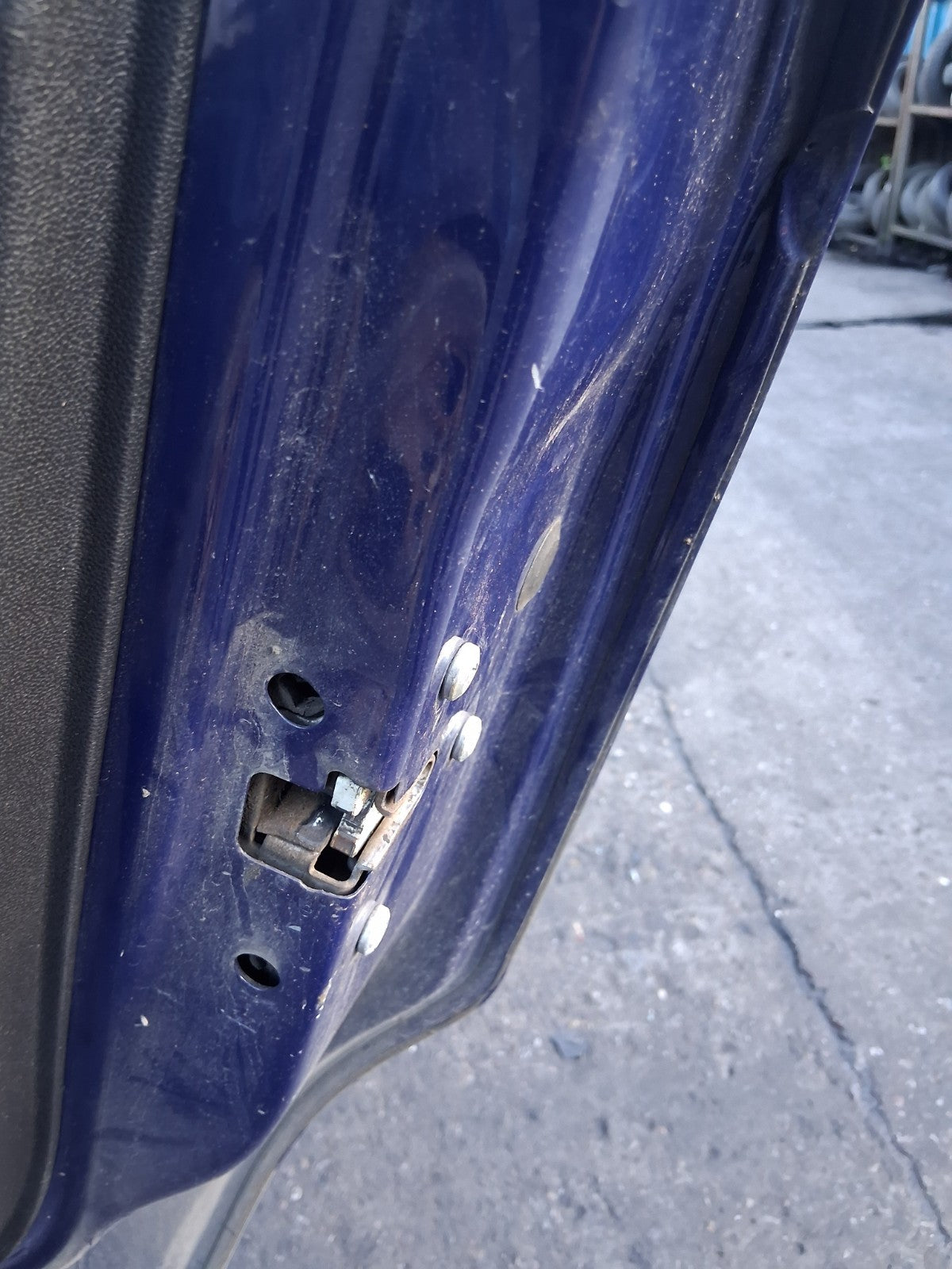 2016 VAUXHALL CORSA E OSR DRIVER SIDE REAR RIGHT COMPLETE DOOR BLUE