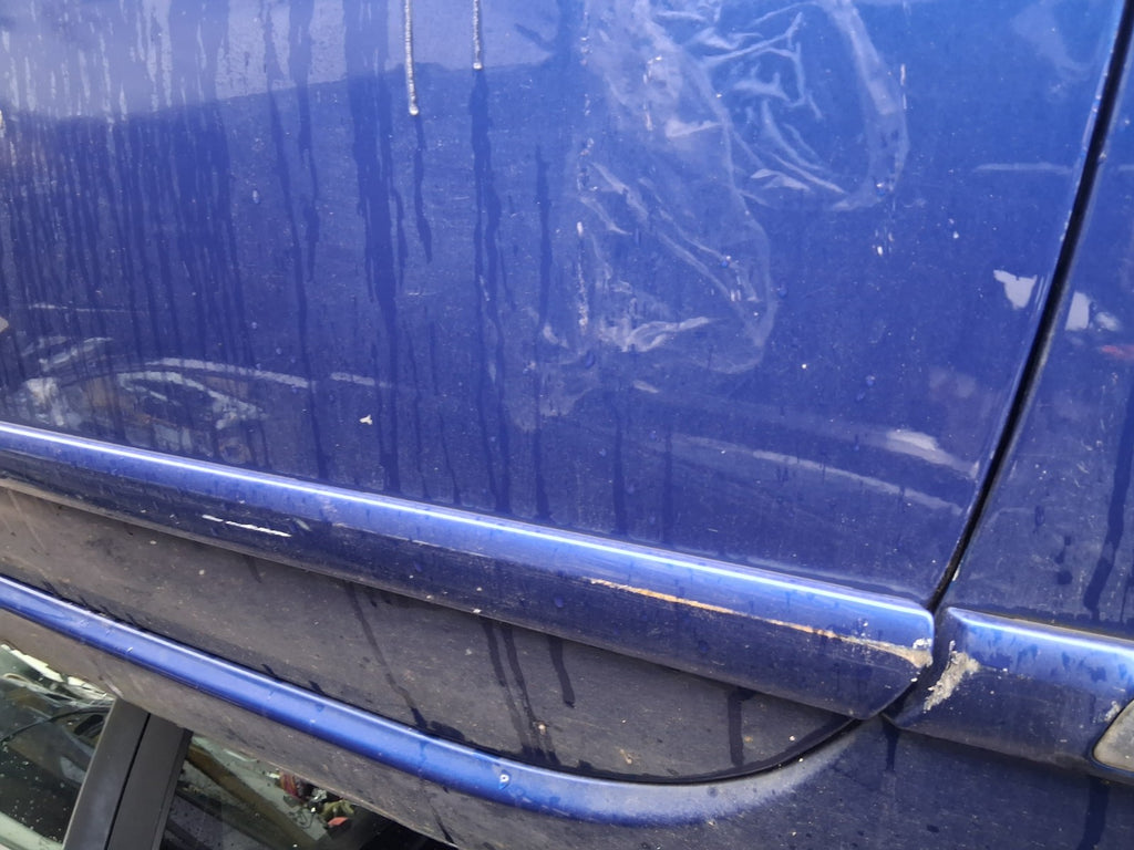 2010 FIAT 500 LOUNGE MK1 NS PASSENGER SIDE LEFT BARE DOOR BLU MAGNETICO 599/A