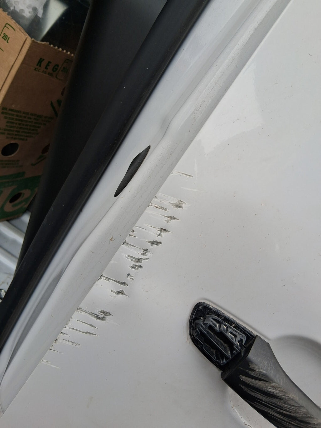 2024 TOYOTA PROACE CITY OS DRIVER SIDE FRONT BARE DOOR DAMAGED EPR ICY WHITE