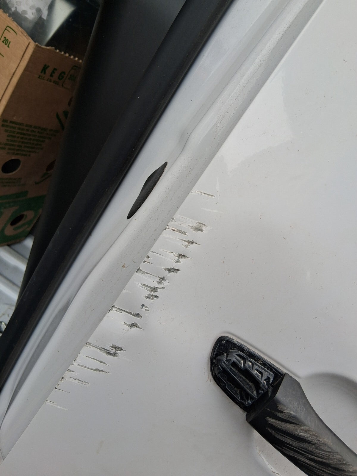 2024 TOYOTA PROACE CITY OS DRIVER SIDE FRONT BARE DOOR DAMAGED EPR ICY WHITE