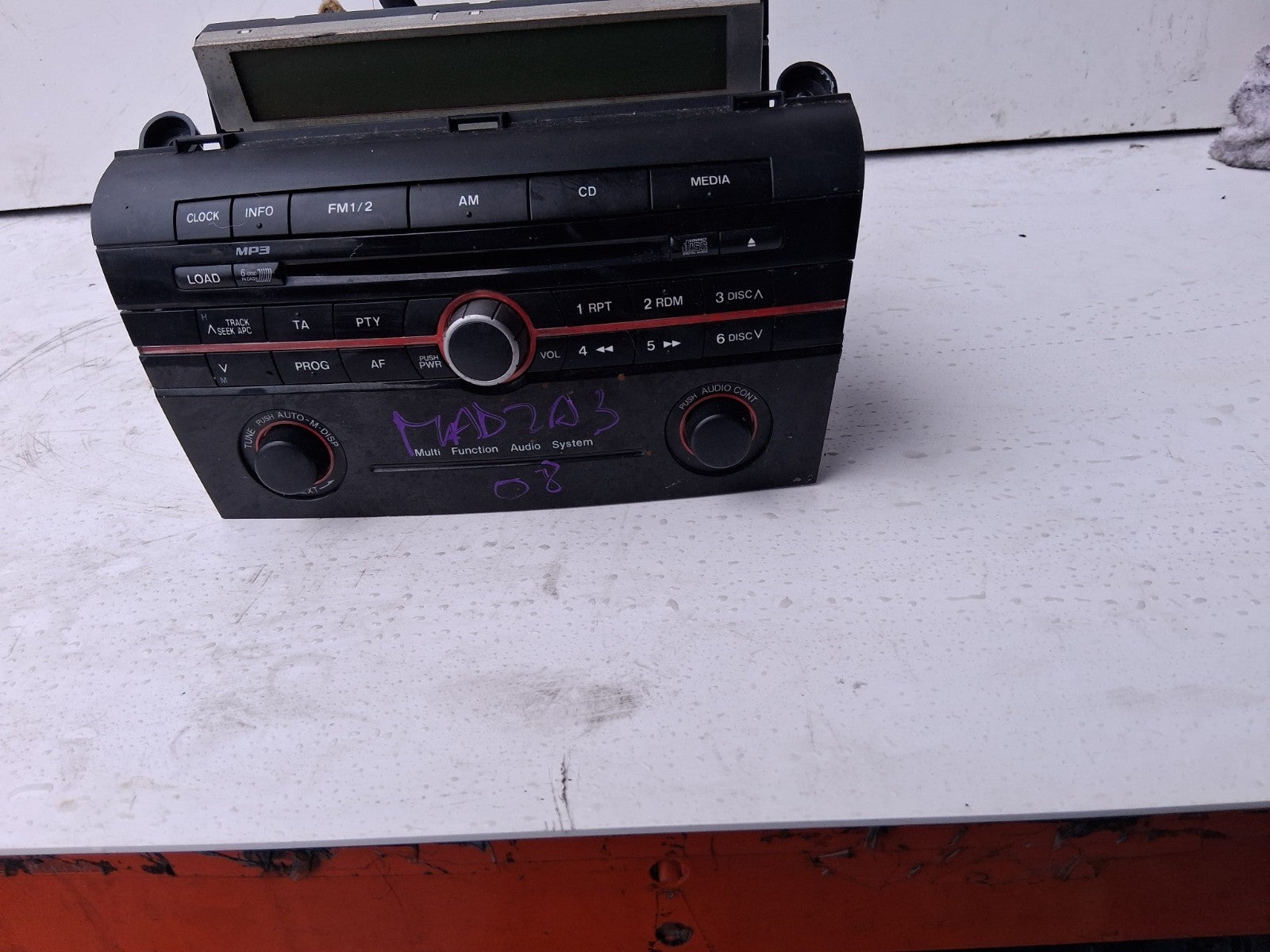 MAZDA 3 2008 RADIO CD PLAYER HEAD UNIT BS4S66ARX