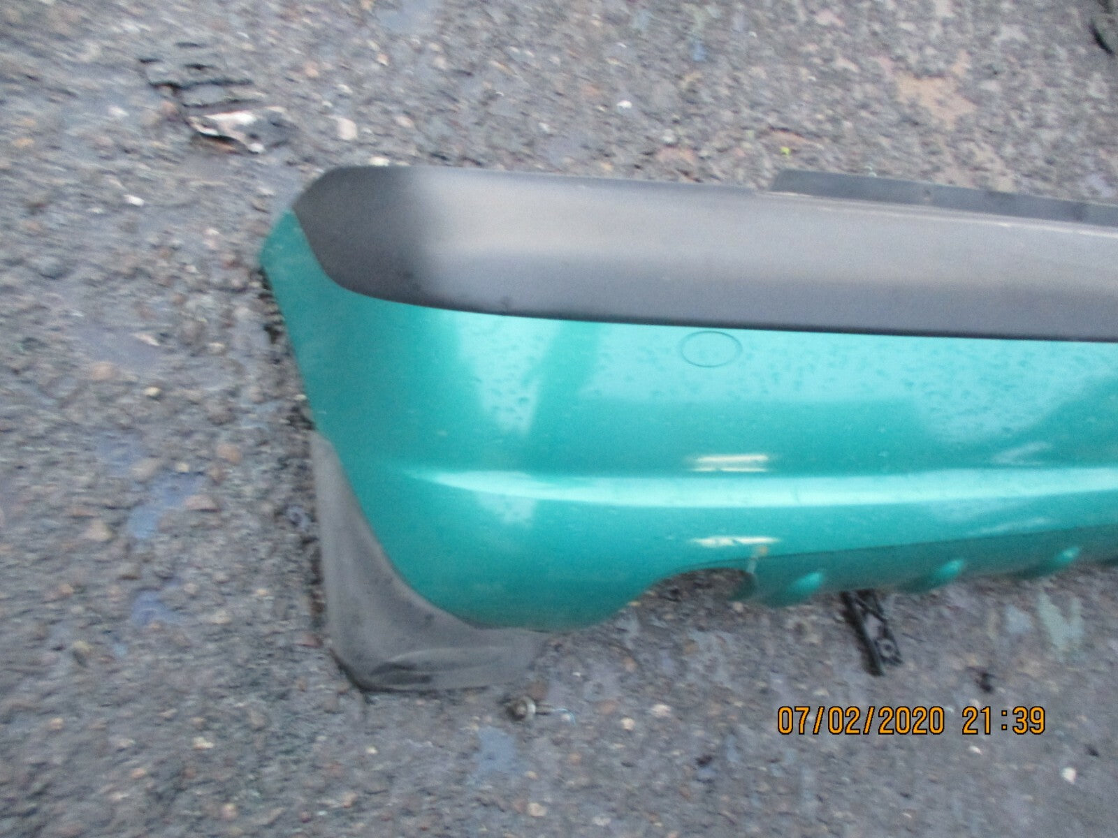 DAEWOO MATIZ 2004 COMPLETE REAR BUMPER GREEN