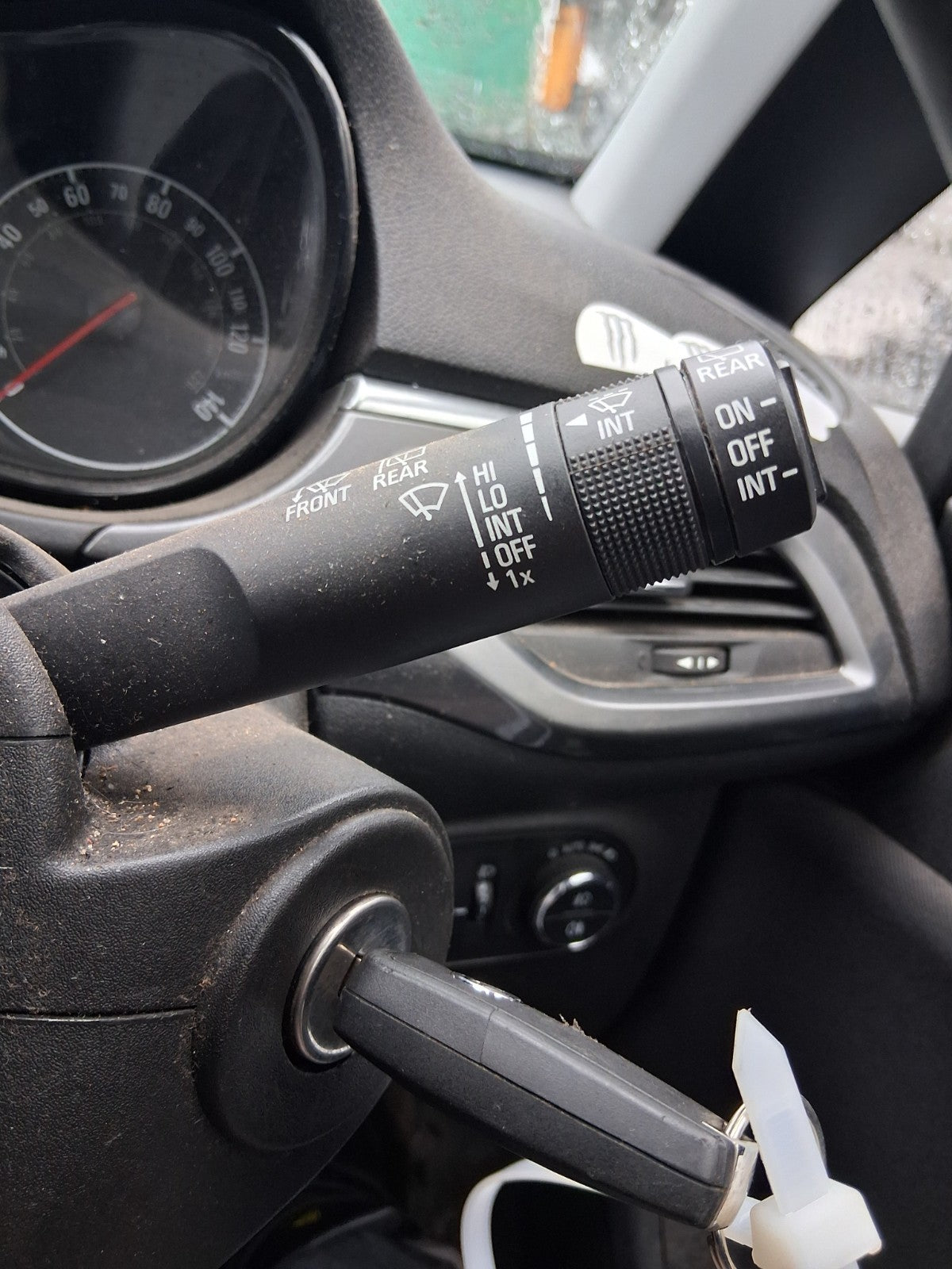 2017 VAUXHALL CORSA E INDICATOR WIPER COMBINATION SWITCH STALK SQUIB RING