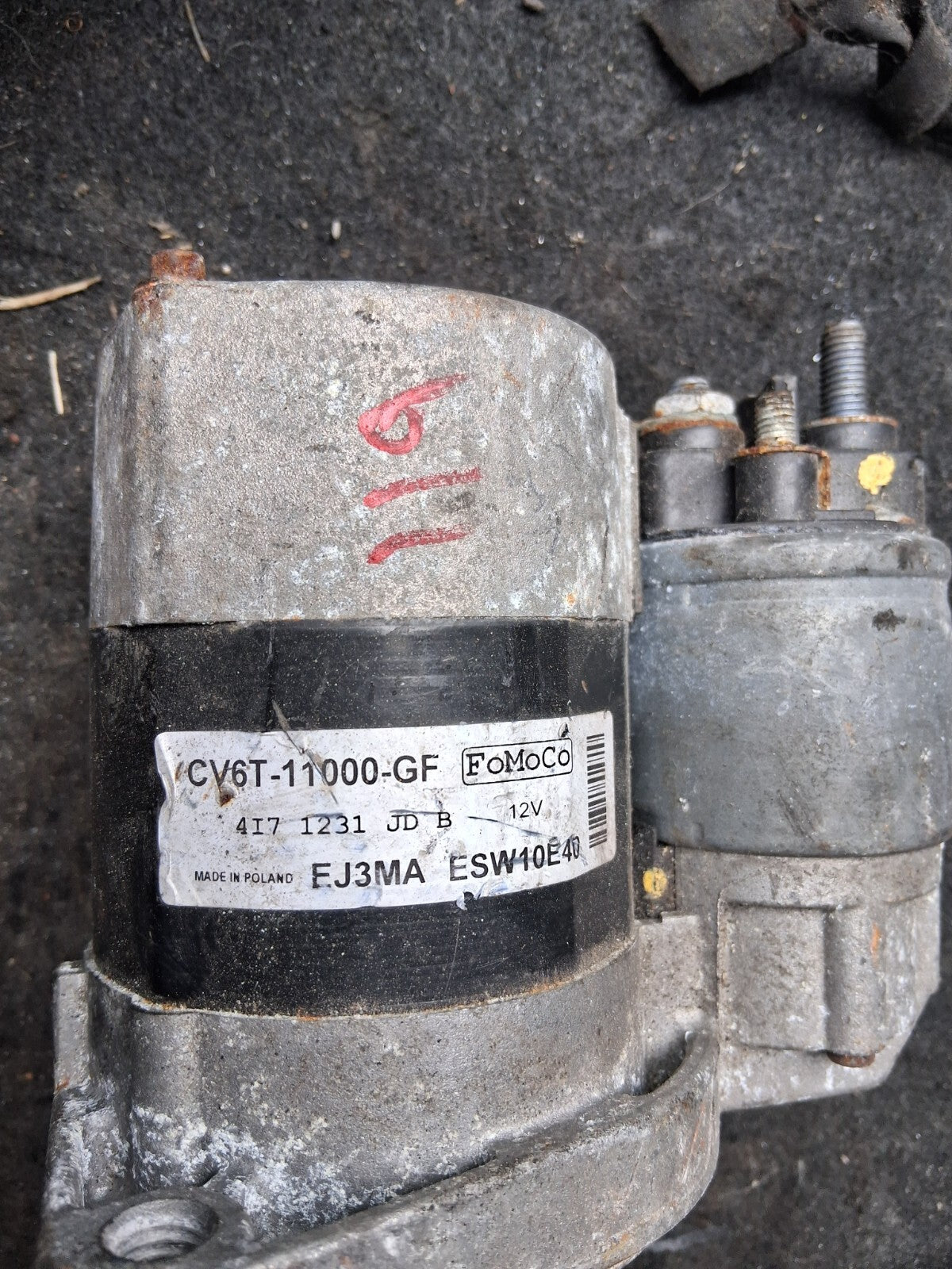 FORD FOCUS MK3 2018 1.0 PETROL STARTER MOTOR CV6T11000GF
