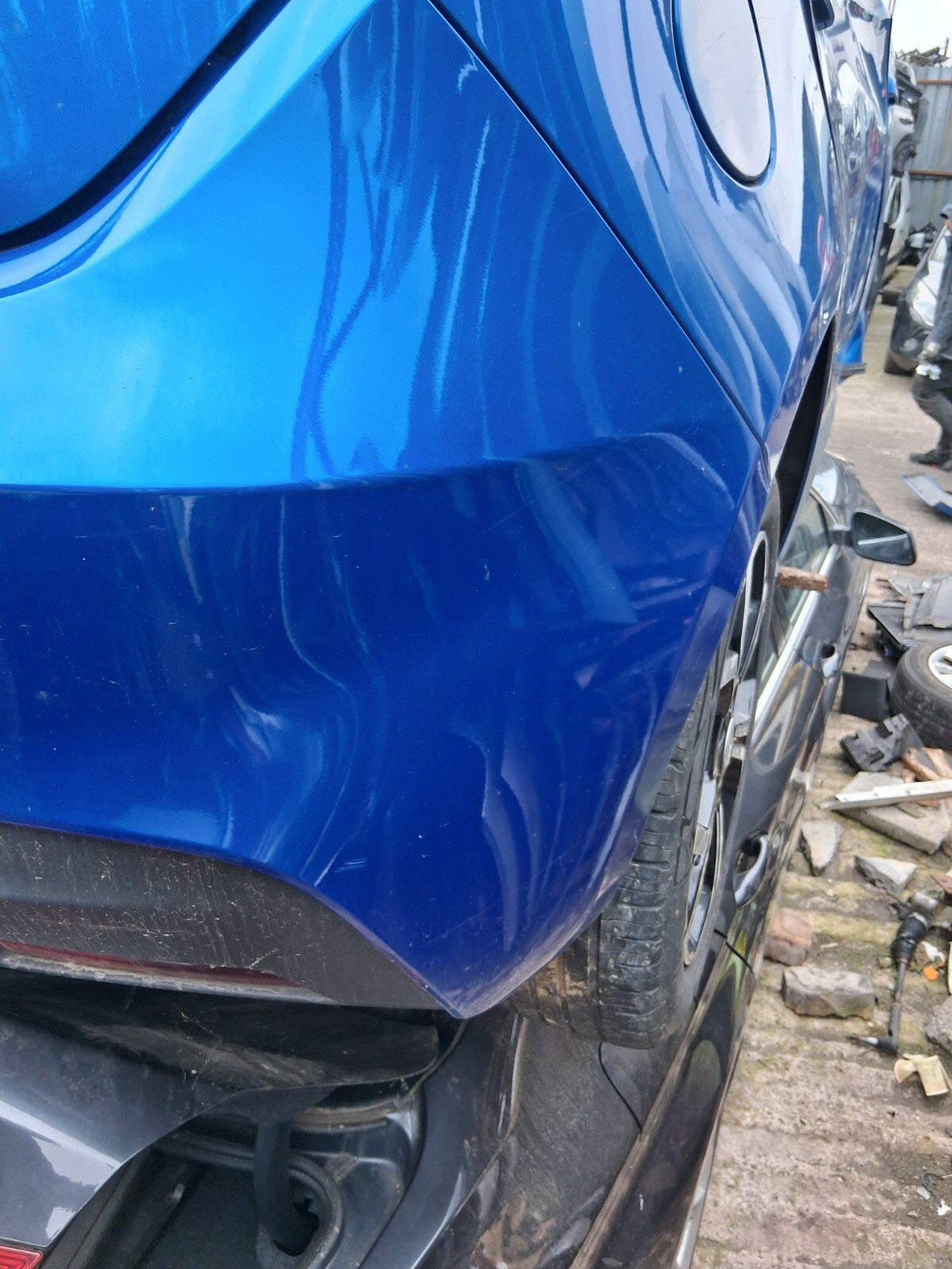 2021 MG 3 MK2 EXCLUSIVE FACELIFT REAR COMPLETE BUMPER REGAL MOUNTAIN BLUE 5JSJ