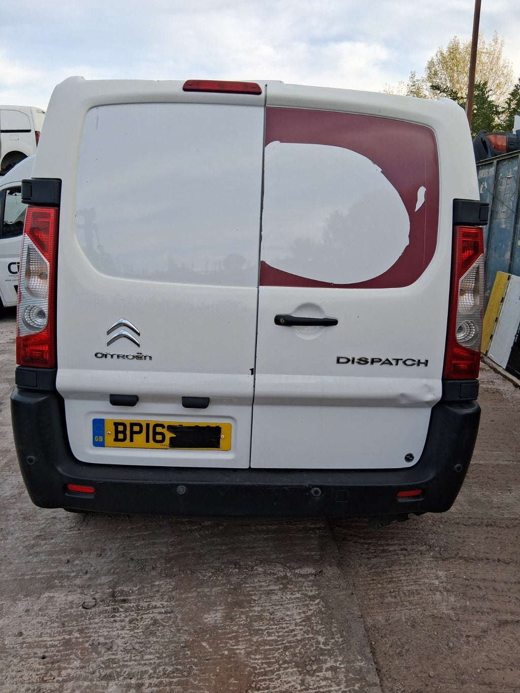 2016 CITROEN DISPATCH MK2 NSF PASSENGER SIDE FRONT LEFT SUN VISOR SHADE