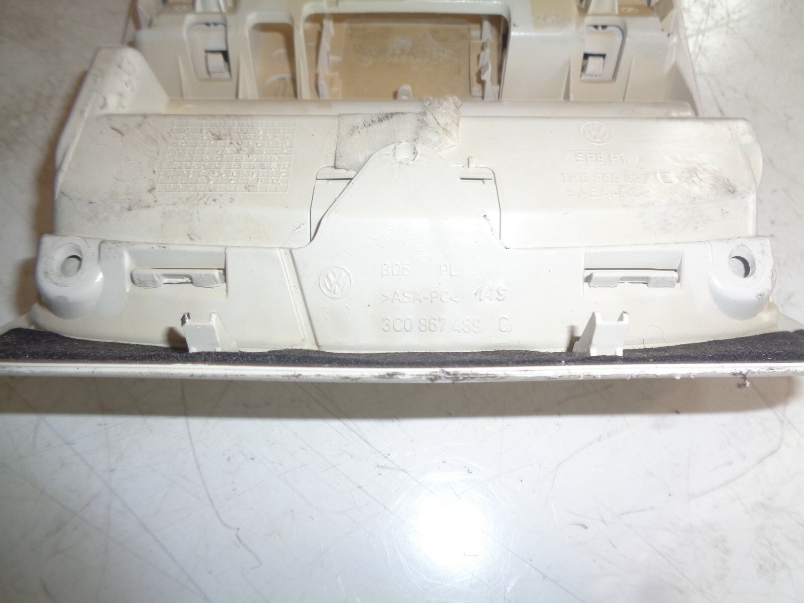 VW VOLKSWAGEN PASSAT CC 2012 FRONT INTERIOR ROOF LIGHT 3C0867489