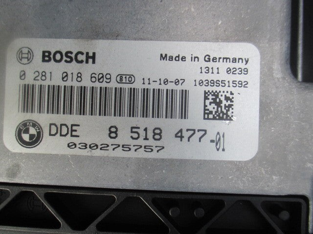 2012 BMW 5 SERIES F10 2.0 DIESEL ENGINE CONTROL MODULE UNIT ECU 8518477