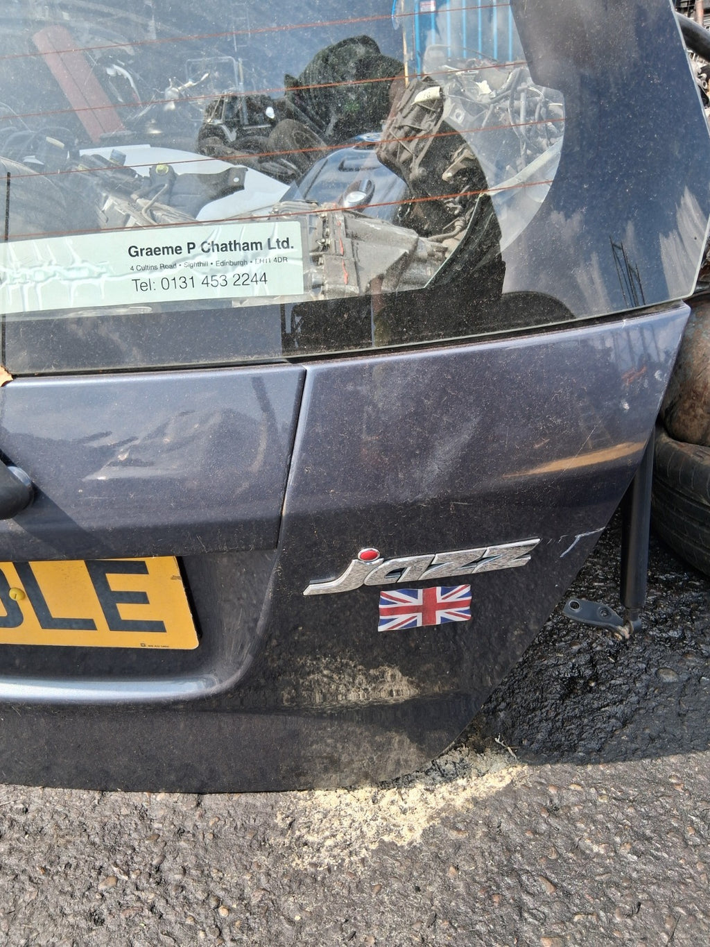 2007 HONDA JAZZ MK2 REAR BOOTLID TAILGATE BLUE
