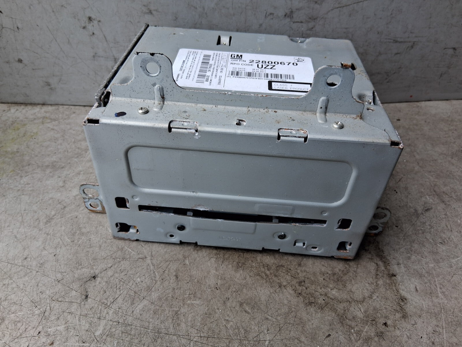 2012 VAUXHALL ASTRA J RADIO CD PLAYER HEAD UNIT 22800670