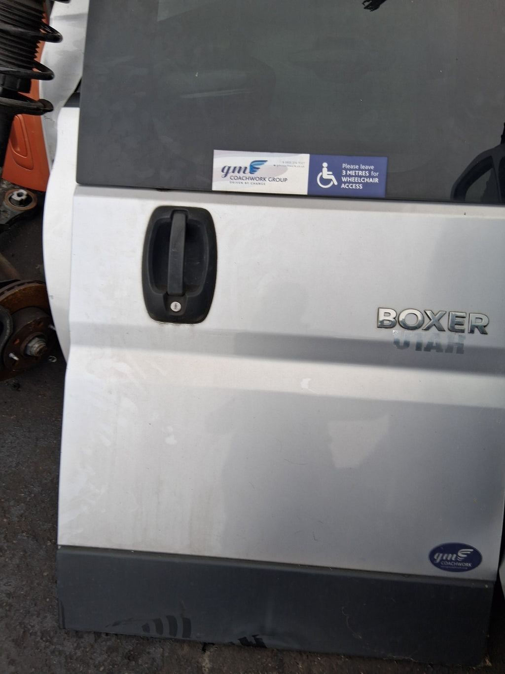 2021 PEUGEOT BOXER MK3 SWB OSR DRIVER SIDE REAR RIGHT SIDE DOOR GREY