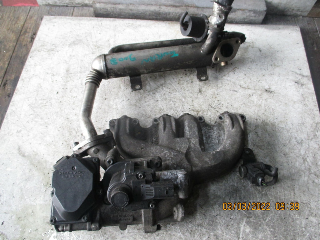 VW VOLKSWAGEN TOURAN MK2 2012 2.0 TDI MANIFOLD EGR VALVE COOLER ASSEMBLY