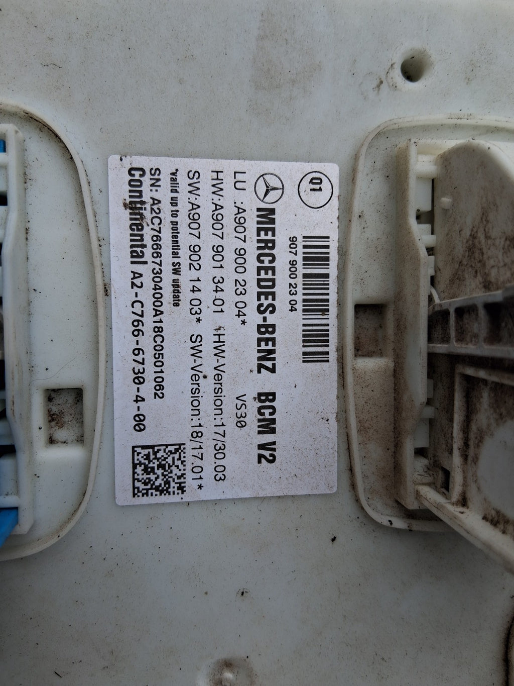 2021 MERCEDES BENZ SPRINTER W907 BCM BODY CONTROL MODULE A9079002304