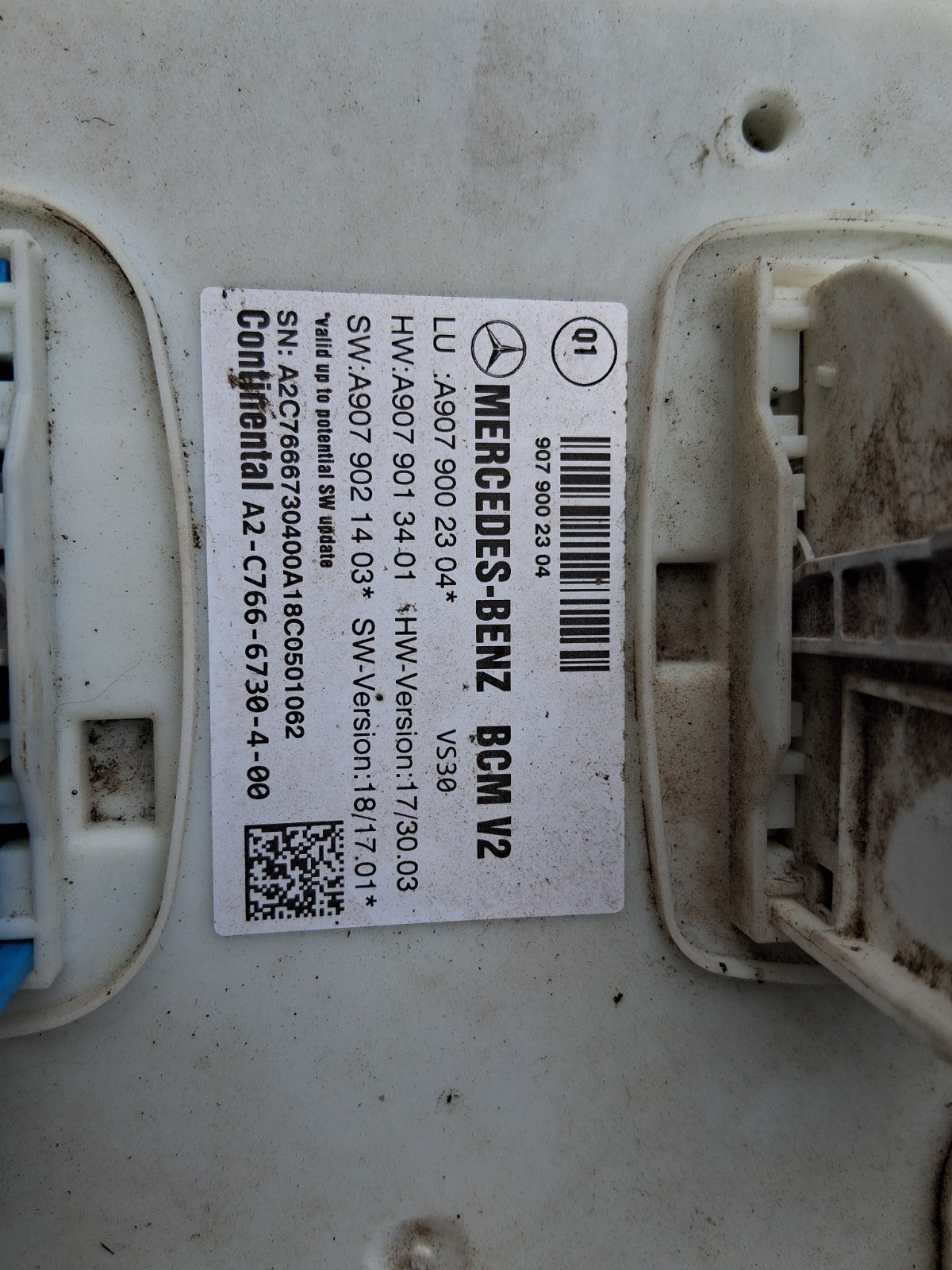 2021 MERCEDES BENZ SPRINTER W907 BCM BODY CONTROL MODULE A9079002304