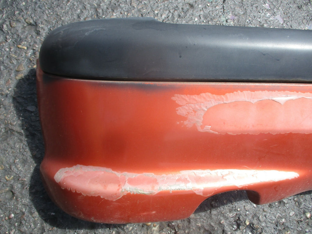 PEUGEOT 206 2007 COMPLETE REAR BACK PLASTIC BUMPER WITH LIGHT IN ORANGE