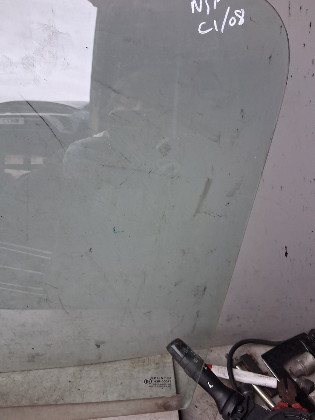 2008 CITROEN C1 3 DOOR NS PASSENGER SIDE FRONT LEFT WINDOW GLASS
