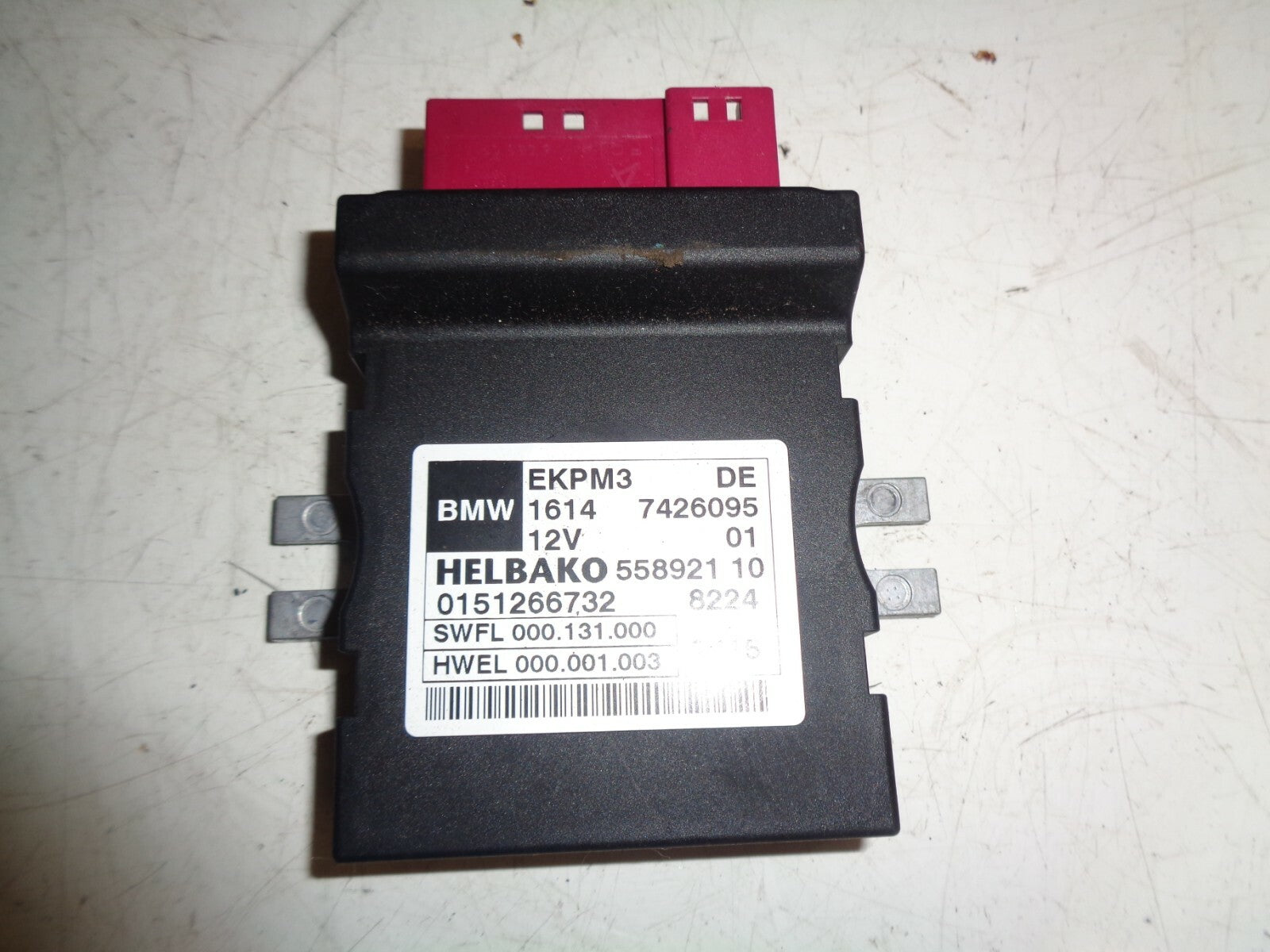 BMW 3 SERIES F30 2017 FUEL PUMP CONTROL MODULE UNIT 7426095