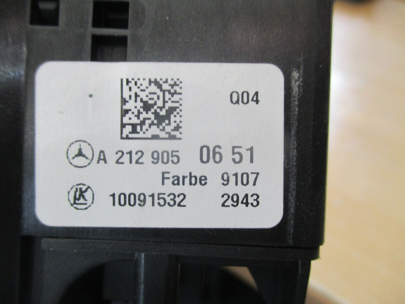 MERCEDES A CLASS W176 AUTO HEADLIGHT CONTROL SWITCH A2129050651