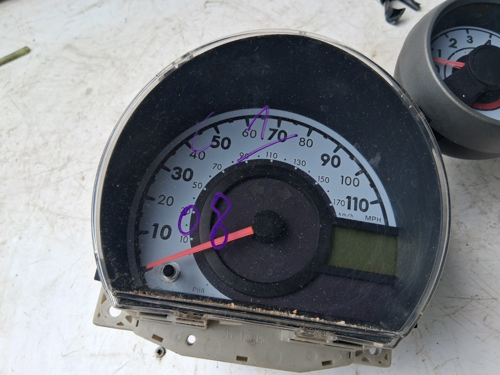 2008 CITROEN C1 MK1 1.0 PETROL SPEEDOMETER INSTRUMENT CLUSTER 838000H072