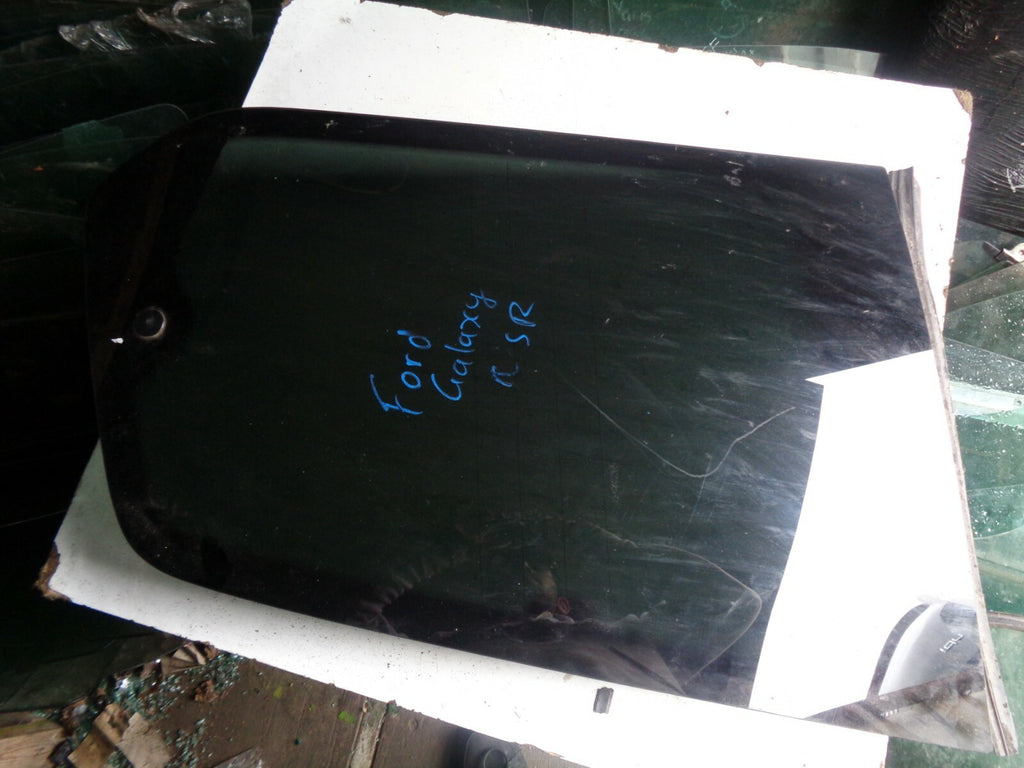 FORD GALAXY 2009 DOOR NSR PASSENGER SIDE REAR DOOR QUARTER WINDOW GLASS