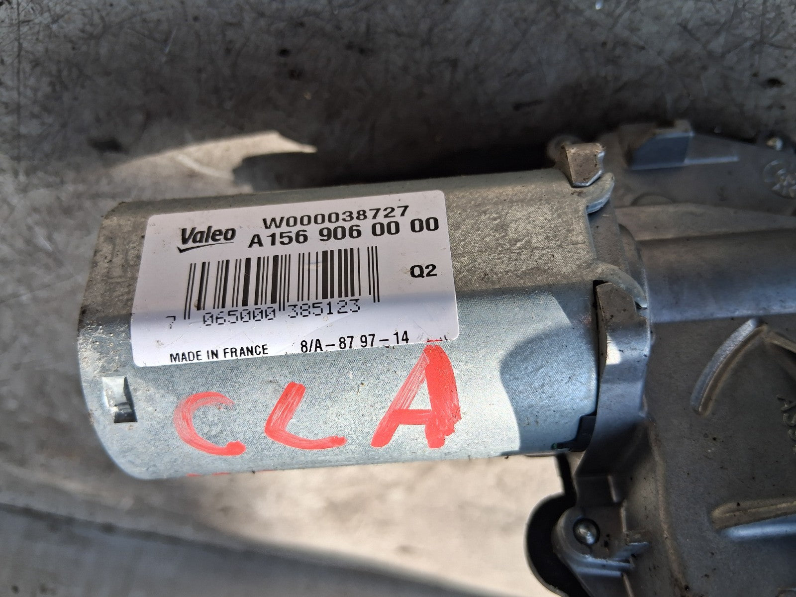 MERCEDES BENZ CLA 2014 BOOTLID TAILGATE REAR WIPER MOTOR A1569060000