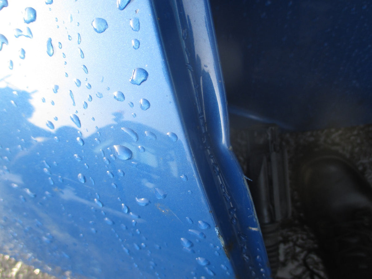 SEAT IBIZA MK4 2011 OSR DRIVER SIDE REAR COMPLETE DOOR BLUE