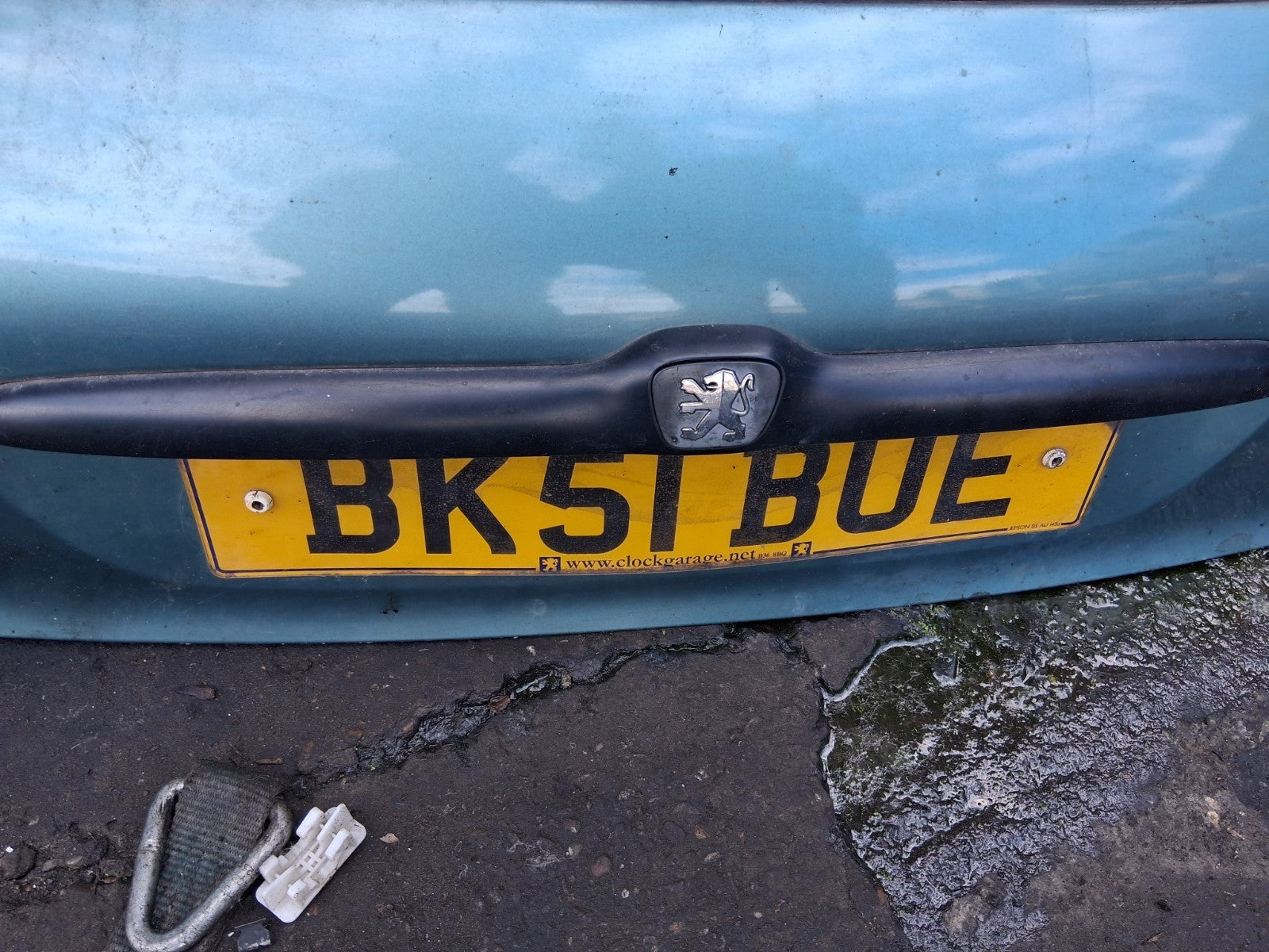 2001 PEUGEOT 206 COMPLETE REAR TAILGATE BOOTLID GREEN