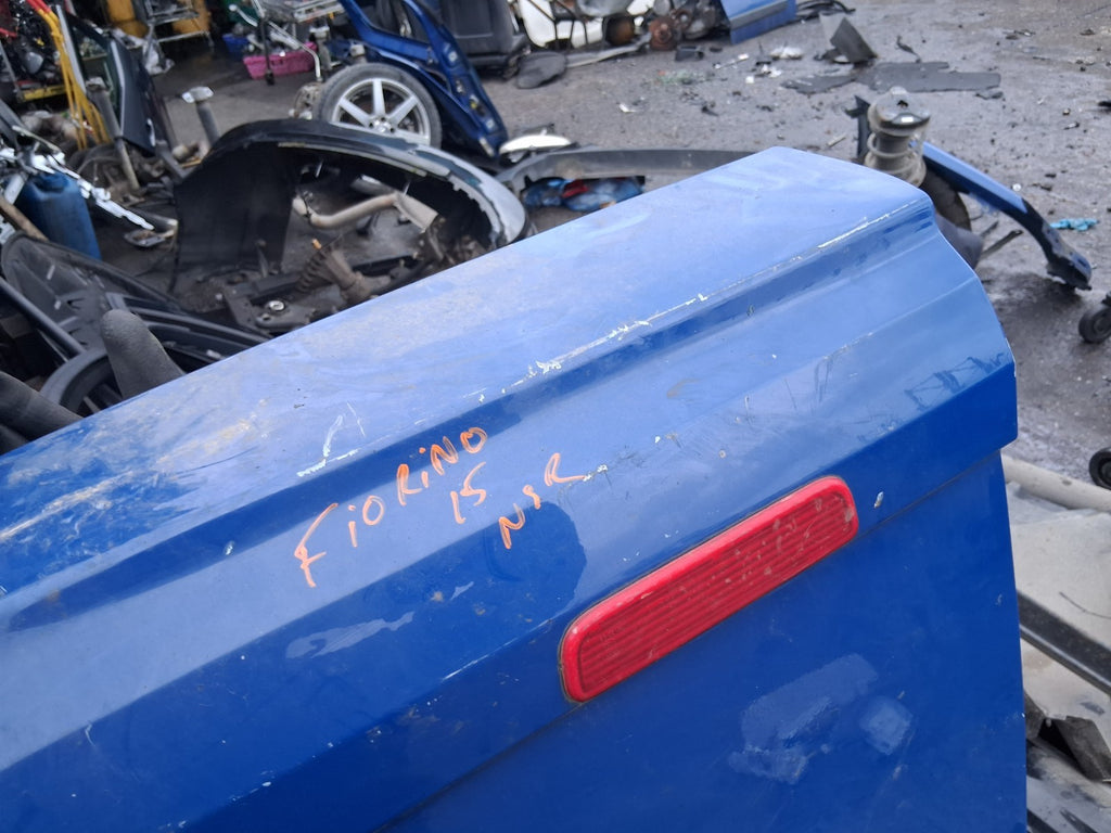 2016 FIAT FIORINO NSR PASSENGER SIDE REAR BACK DOOR WITHOUT HINGES BLUE
