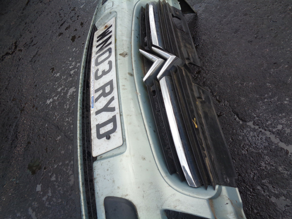 CITROEN C5 2003 ESTATE FRONT COMPLETE BUMPER + GRILL GREEN