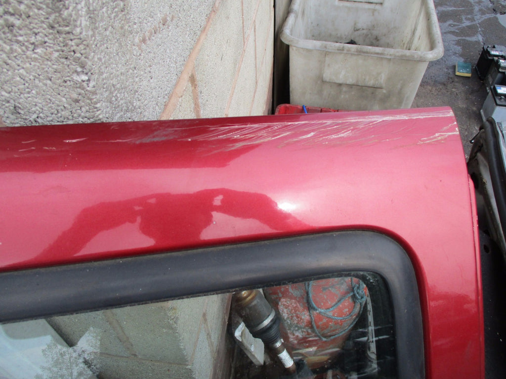 FIAT DOBLO MPV 2004 OS DRIVER SIDE SLIDING DOOR GLASS BURGUNDY RED