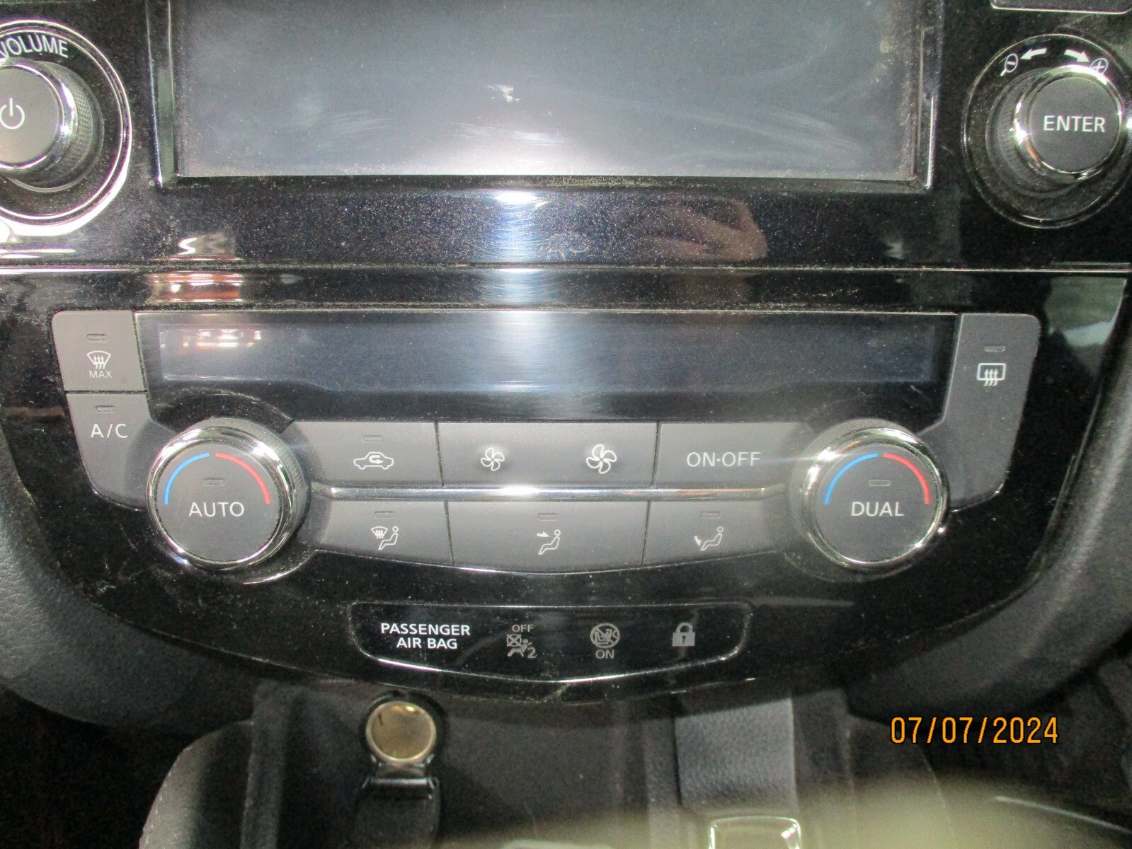 NISSAN QASHQAI J11 2014 HEATER AC CLIMATE CONTROL SWITCH PANEL