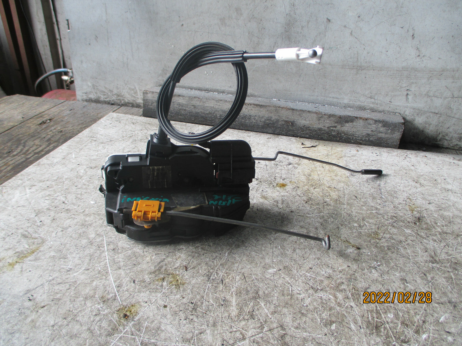 VAUXHALL INSIGNIA 2015 NSF PASSENGER SIDE FRONT DOOR LOCK MECHANISM