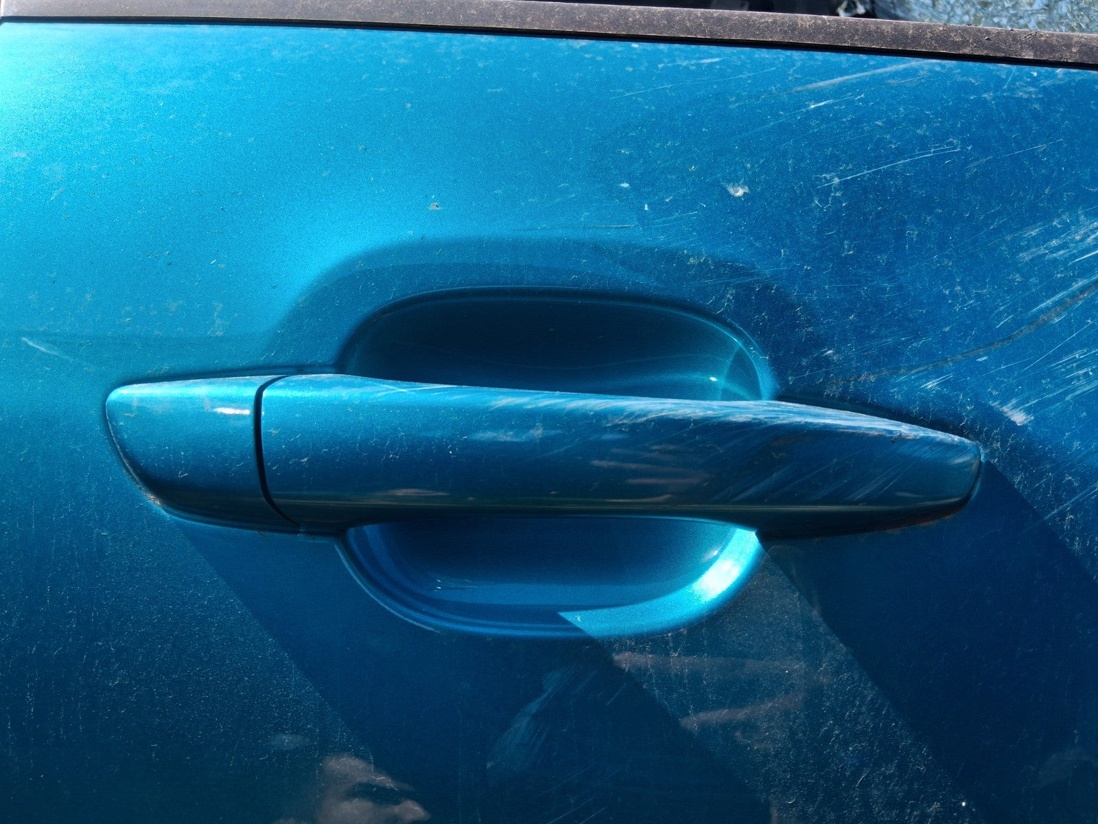 2023 CITREOEN C3 MK3 OSF DRIVER SIDE FRONT DOOR HANDLE SPRING BLUE METALLIC EWJ
