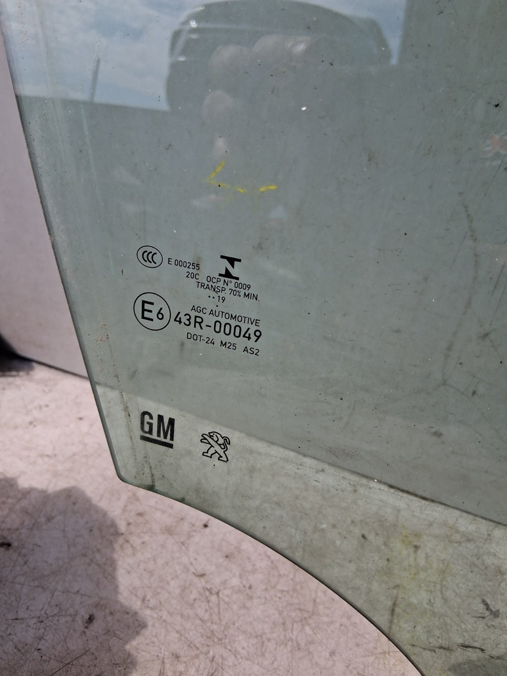 2019 PEUGEOT 5008 MK2 OSF DRIVER SIDE FRONT RIGHT WINDOW GLASS