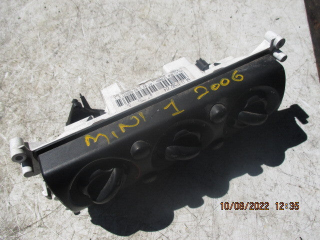 BMW MINI COOPER 2005 HEATER AC CLIMATE CONTROL SWITCH PANEL